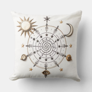 Celestial Balance Throw Pillow