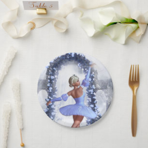 Celestial Ballet Dancer Paper Plate