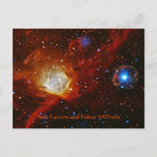 Celestial Bauble - Nebula N90 and Pulsar SXP1062 Postcard