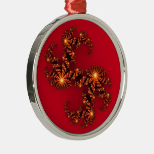 Celestial Beauty in Vivid 3D Cosmic Art Metal Ornament