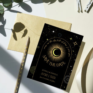 Celestial Black Arch in the stars I saw you  Invitation