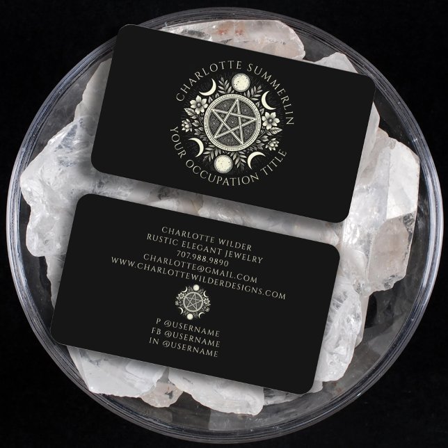 Celestial Black Business Card (Creator Uploaded)