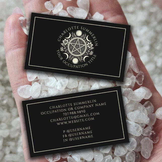 Celestial Black Business Card (Creator Uploaded)