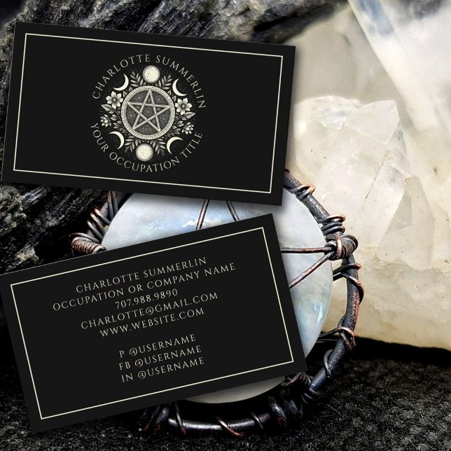 Celestial Black Business Card (Creator Uploaded)
