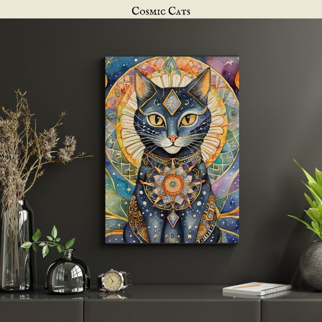 Celestial Black Cat Srt Cosmic Cat Magic Spirit    Poster (Creator Uploaded)