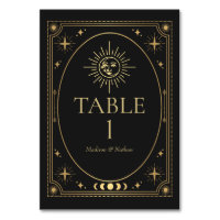 Celestial Black Gothic Tarot Wedding
