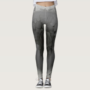Celestial Black Rose Leggings