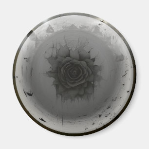 Celestial Black Rose Magnet