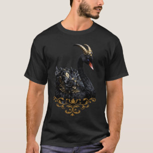 Celestial Black Swan Guardian of the Moonfire Veil T-Shirt