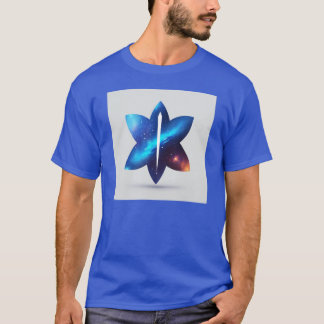 Celestial Blaze: Minimal Blur Fire Galaxy Stars  T-Shirt