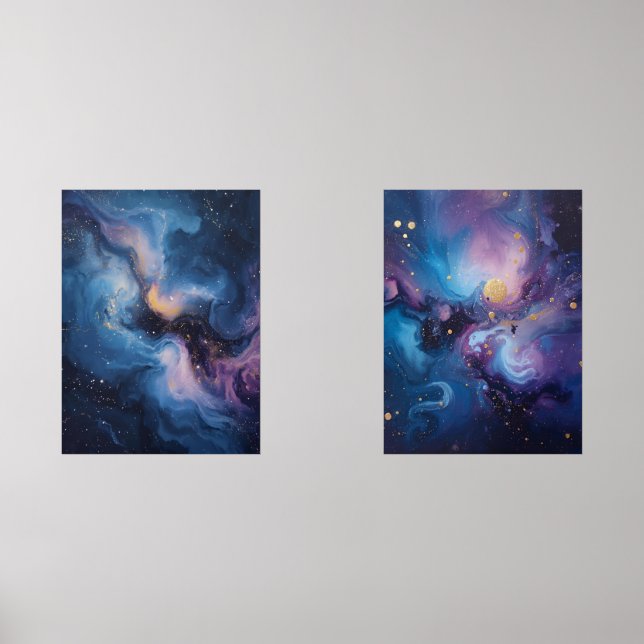 Celestial Bloom: A Nebula in Motion (Front)