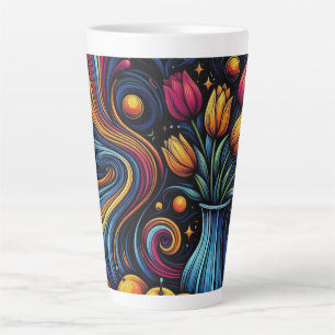 Celestial Bloom Latte Mug