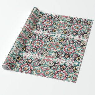  "Celestial Blossom" Wrapping Paper