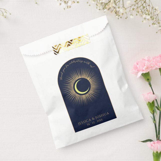 Celestial Blue Arch Mystical Sun Moon Favour Bag (Sealed)