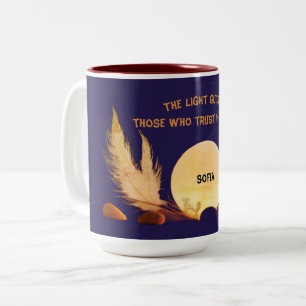 Celestial Blue Faith & Harmony Mug