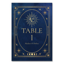 Celestial Blue Gothic Tarot Wedding 