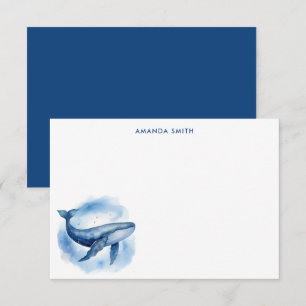 Celestial Blue Whale Card