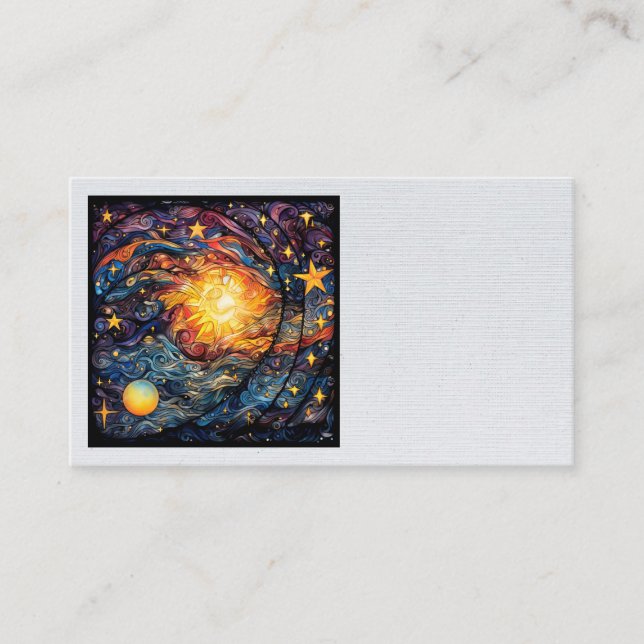 Celestial Bodies Business Cards (Front)