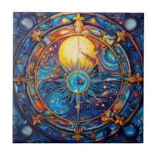 Celestial Bodies Ceramic Tile