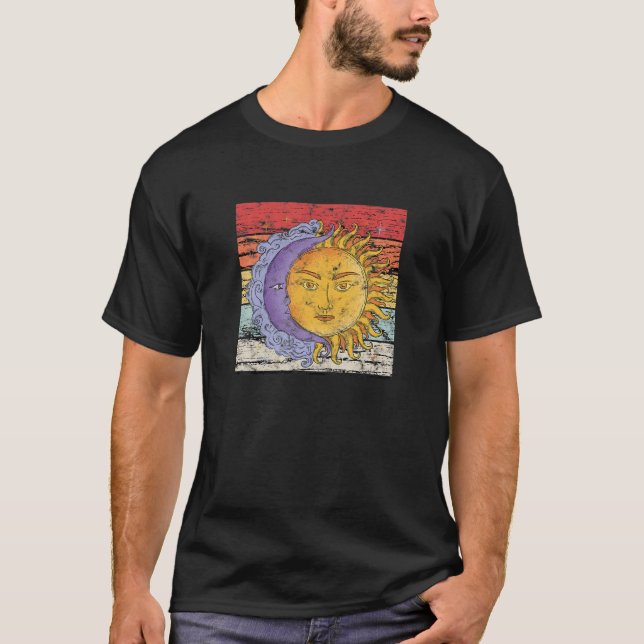 Celestial Bodies Galaxy Sun Moon Astronomy - Tropi T-Shirt (Front)