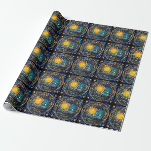 Celestial Bodies Wrapping Paper