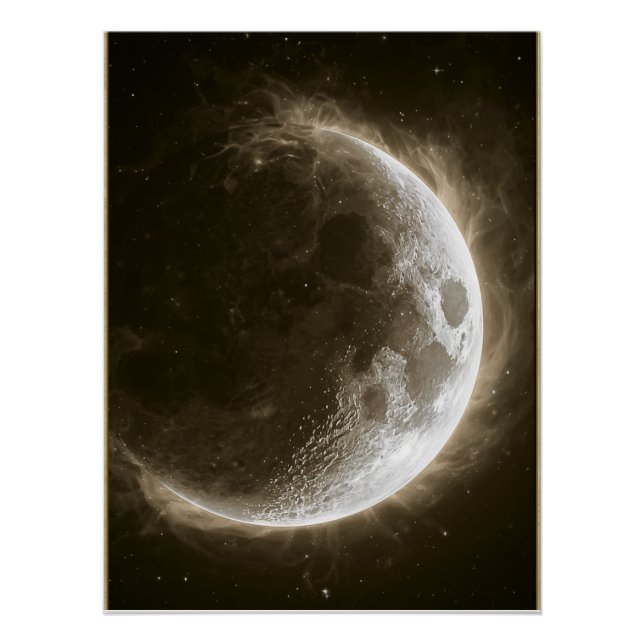 Celestial Body l -- Moon Wall Art (Front)