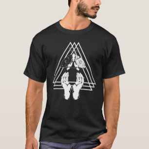 Celestial Body Sun Moon Moth Hamsa Hands Pagan Occ T-Shirt