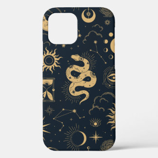 Celestial boho seamless pattern  iPhone 12 case