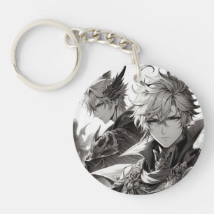 Celestial Bonds: The Divine Embrace Key Ring