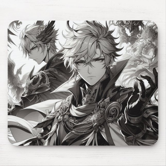 Celestial Bonds: The Divine Embrace Mouse Pad (Front)