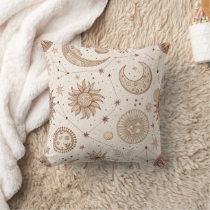 Celestial Botanical Pattern (2) Cushion