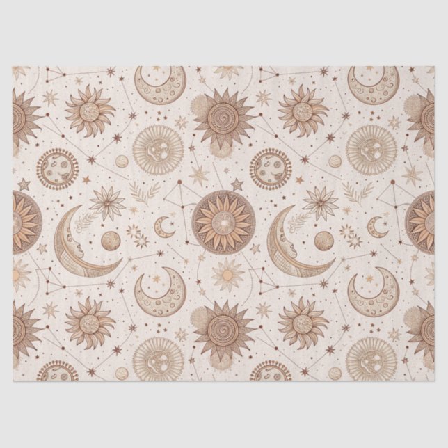 Celestial Botanical Pattern (2) Tissue Paper (Front)