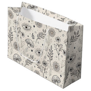 Celestial Botanical Pattern (3) Large Gift Bag