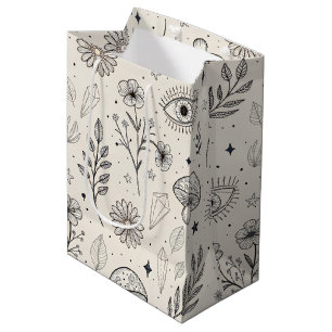 Celestial Botanical Pattern (3) Medium Gift Bag