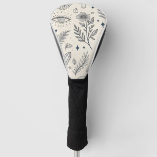 Celestial Botanical Pattern (4) Golf Head Cover