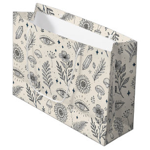 Celestial Botanical Pattern (4) Large Gift Bag