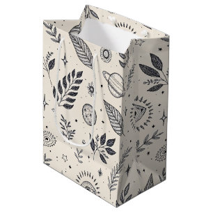 Celestial Botanical Pattern (6) Medium Gift Bag