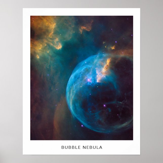 Celestial Bubble Nebula Photo with Name 16X20 Poster (Front)