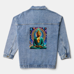 Celestial Buddha Meditation Energy Tee Denim Jacket