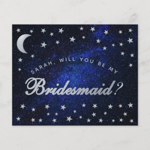Celestial Budget Starry Night Bridesmaid Proposal