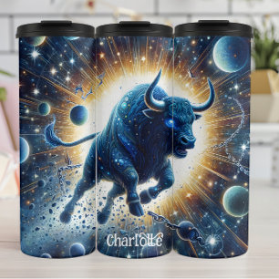 Celestial Bull: Cosmic Charge Through Galaxy Thermal Tumbler