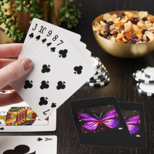Celestial Butterfly Galaxy Poker Playing Cards