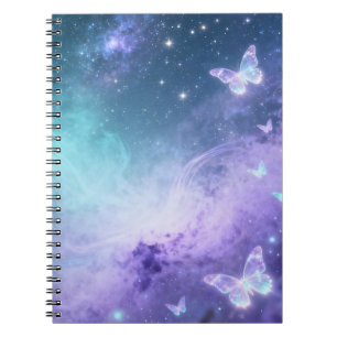 Celestial Butterfly Spiral Notebook