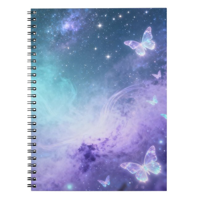 Celestial Butterfly Spiral Notebook (Front)