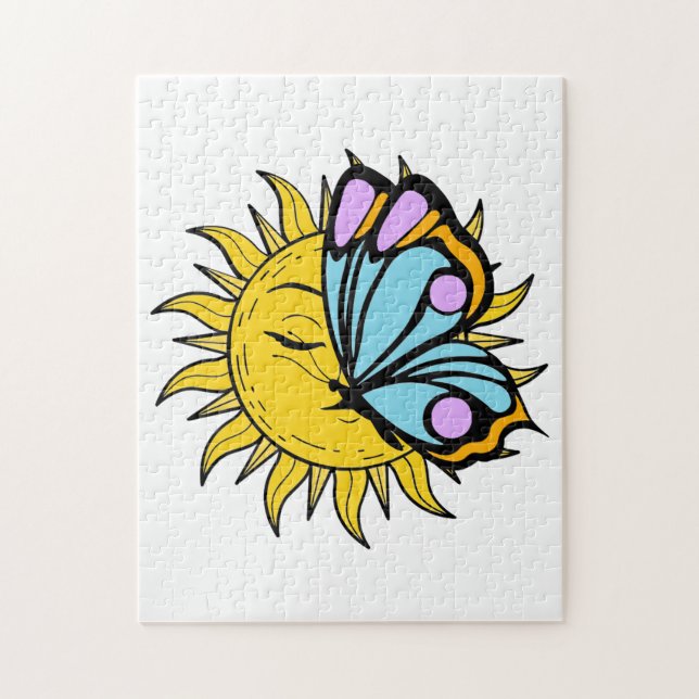 Celestial Butterfly Sun  Jigsaw Puzzle (Vertical)