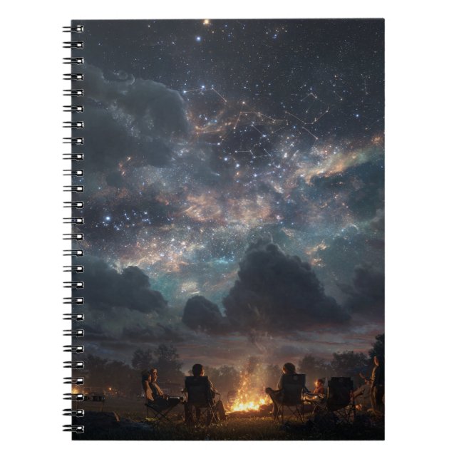 Celestial Campfire Galaxy Sky Notebook (Front)