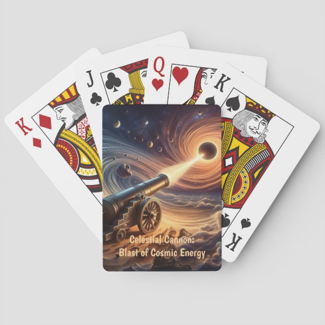Celestial Cannon: Blast of Cosmic Energy Playing Cards (Back)