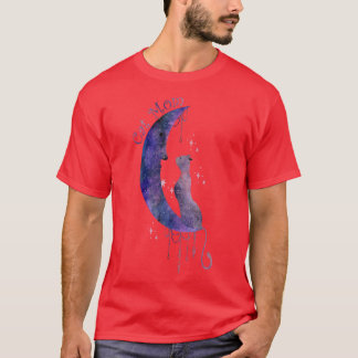 Celestial Cat and Moon  T-Shirt