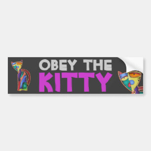 Celestial Cat Bumper Sticker