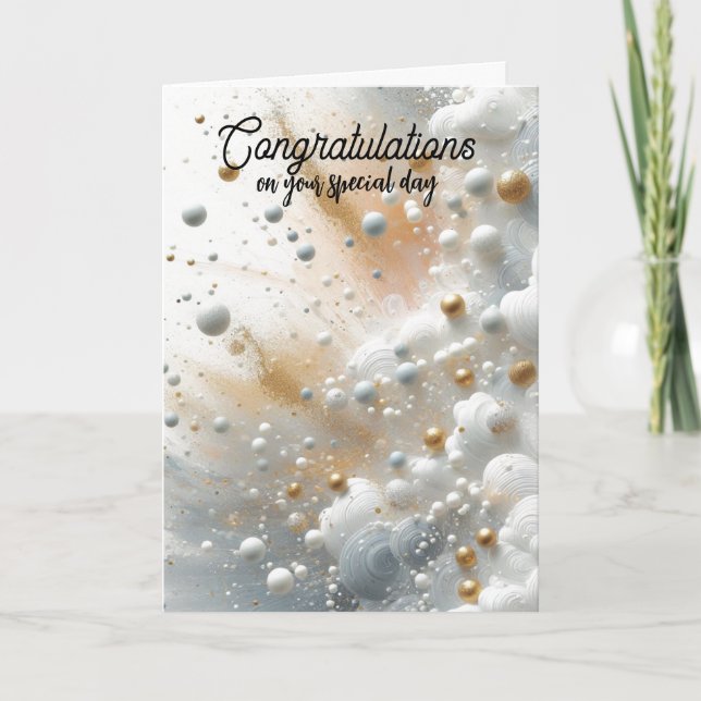Celestial Celebration Congratulations Card (Front)